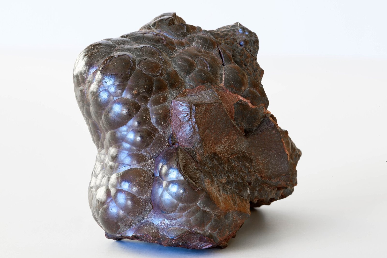 Reddish hematite iron ore specimen (illustrative)